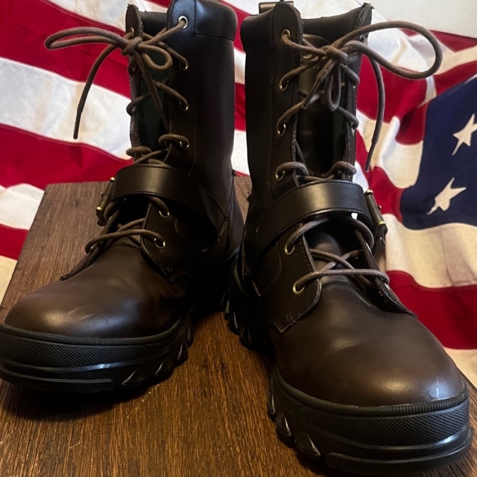 Ralph Lauren Brown Leather Men’s Boots